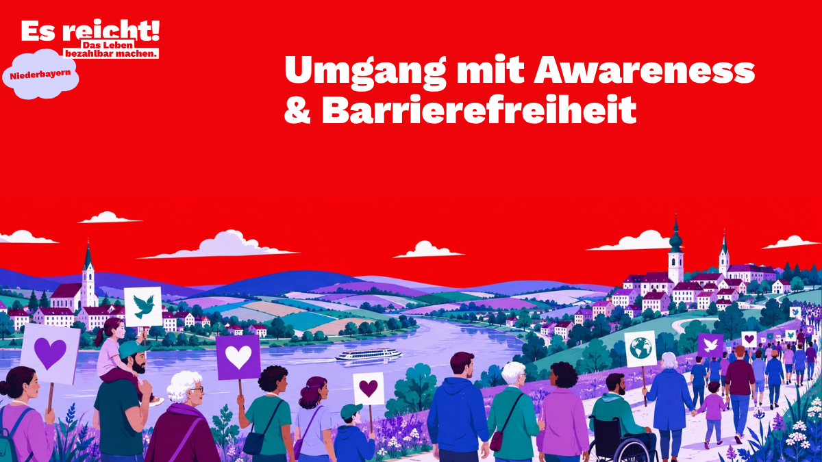 Umgang mit Awareness & Barrierefreiheit